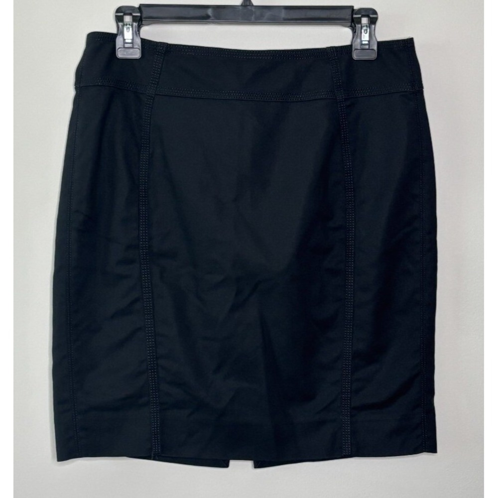 White House Black Market Perfect Form Black Pencil Skirt Size 6 Office Wear